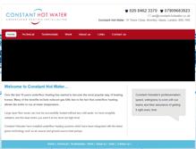 Tablet Screenshot of constant-hotwater.co.uk